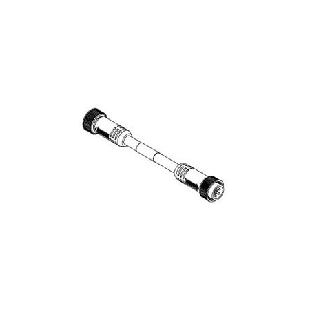 WOODHEAD Mini-Change A-Size Double-Ended Cordset, 6 Pole, Male (Straight) To Female (Straight), 16 Awg 116020A01F120